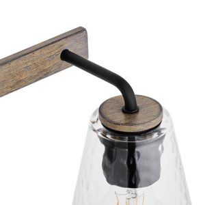 Home Decorators Westbrook 30.5" Light Weathered Oak Bathroom Vanity Light Black